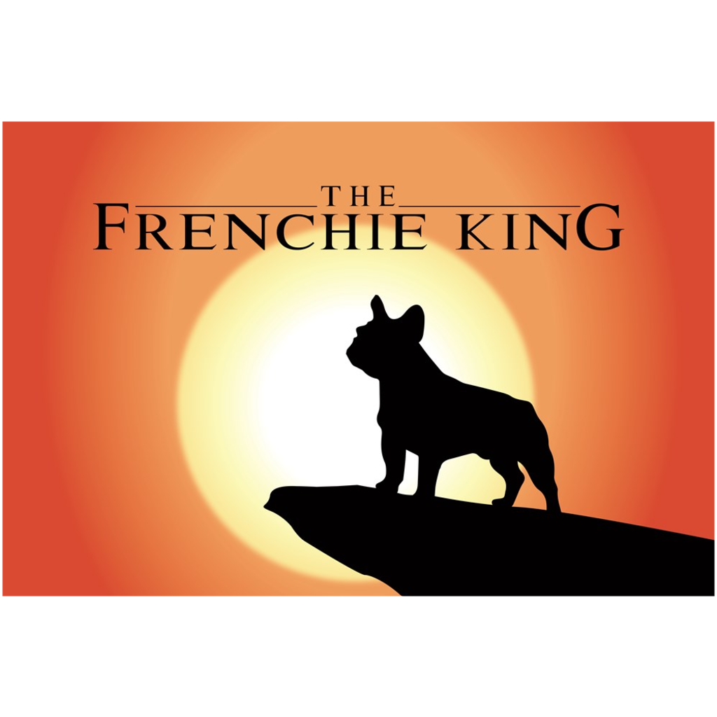 The Frenchie King: Canvas Posters