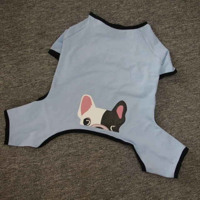 Frenchie Butt Peekaboo Trimmed Jumpsuit