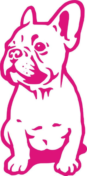 Seated French Bulldog Vinyl Decal