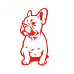 Seated French Bulldog Vinyl Decal