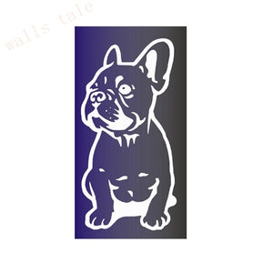 Seated French Bulldog Vinyl Decal