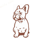 Seated French Bulldog Vinyl Decal