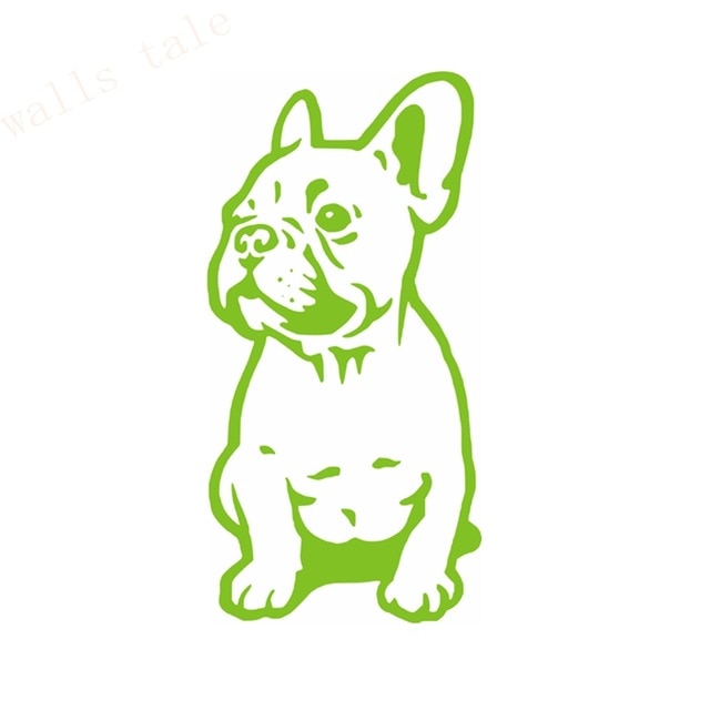 Seated French Bulldog Vinyl Decal