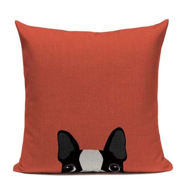 Color Pop Frenchie Pillow Case