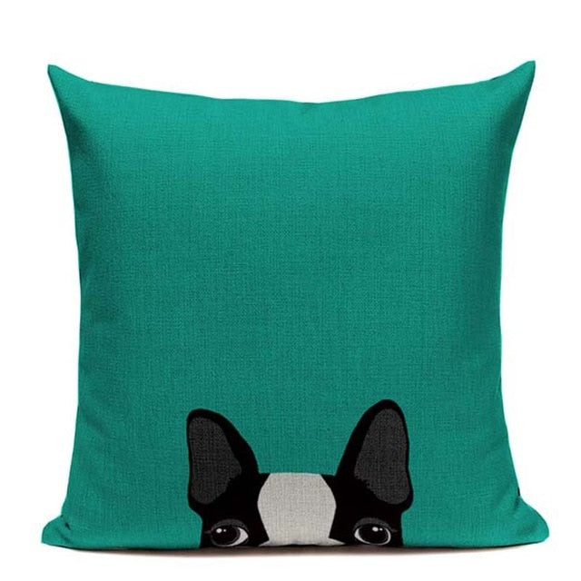 Color Pop Frenchie Pillow Case