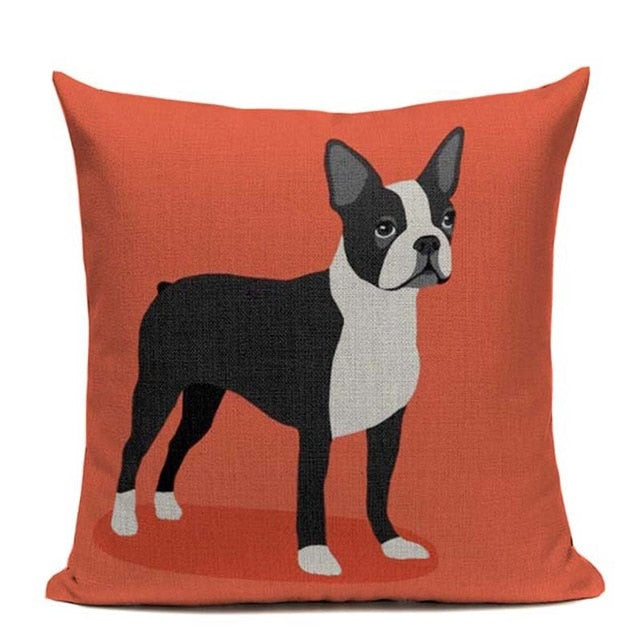 Color Pop Frenchie Pillow Case