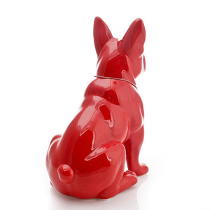 Heeling French Bulldog Ceramic Statue