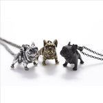 Vintage French Bulldog Pendant Necklace