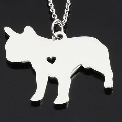 Heart of a Frenchie Pendant Necklace