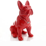 Heeling French Bulldog Ceramic Statue