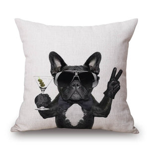 Black, White and Cute All Over Portrait Pillow Covers (multiple designs)