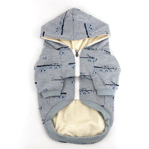 Perched Owl Frenchie Zip Up Hoodie