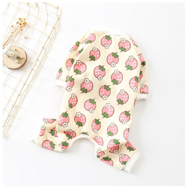 Strawberry Fields Frenchie Loungewear Jumpsuit