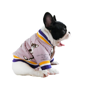 Party Print Athletic Style Frenchie Jacket