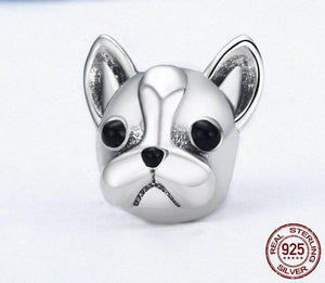 Frenchie Face Pandora Bracelet Charm