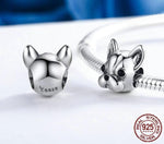 Frenchie Face Pandora Bracelet Charm