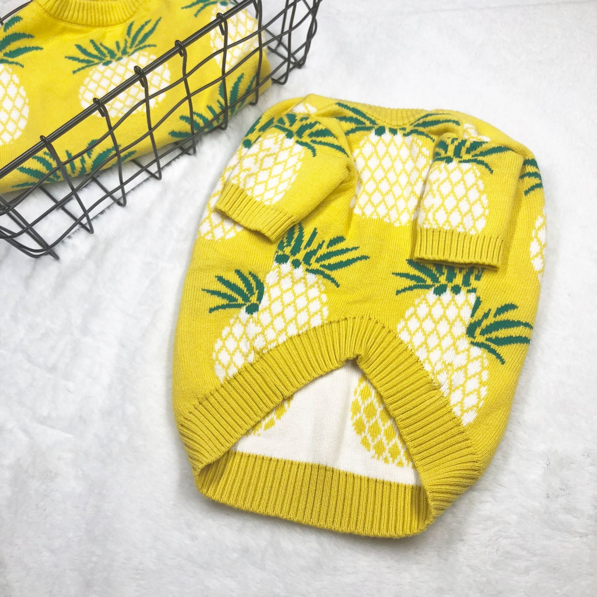 Pineapple Pup Frenchie Sweater