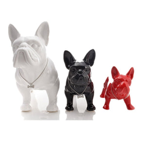 Ready To Run French Bulldog Ceramic Statue