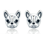 Frenchie Face Stud Earrings